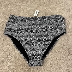 Old Navy High Waisted Bikini Bottoms with Ruching